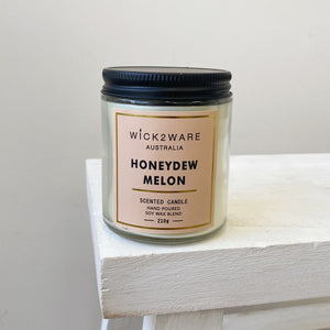 GLASS CANDLE - HONEYDEW MELON