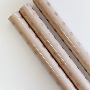 WRAPPING PAPER - ROSE GOLD DOTS