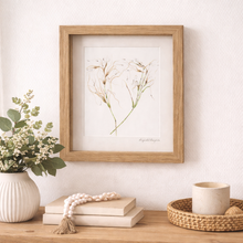 Load image into Gallery viewer, Rough Spear Grass framed print styled in coastal Australian living room

