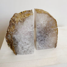 Load image into Gallery viewer, AGATE CRYSTAL BOOKENDS - NATURAL
