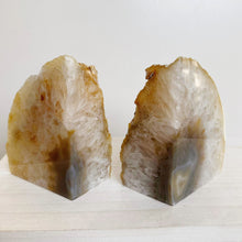 Load image into Gallery viewer, CRYSTAL BOOKENDS - AGATE NATURAL
