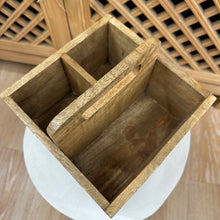 Load image into Gallery viewer, Hand Carved Cutlery Caddy
