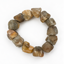 Load image into Gallery viewer, Natural Raw Stone Bracelet – Earthy Tones
