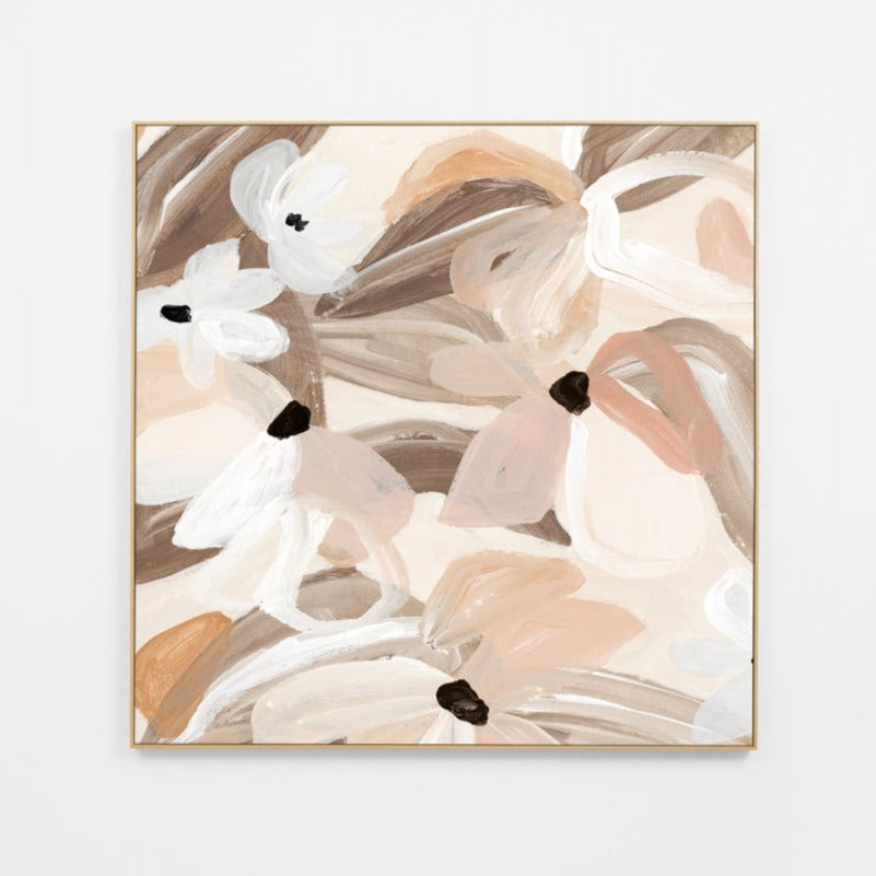 DAISIE BLUSH CANVAS 82 x 82cm