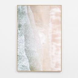 AERIAL WAVES FRAMED CANVAS 72 X 107CM