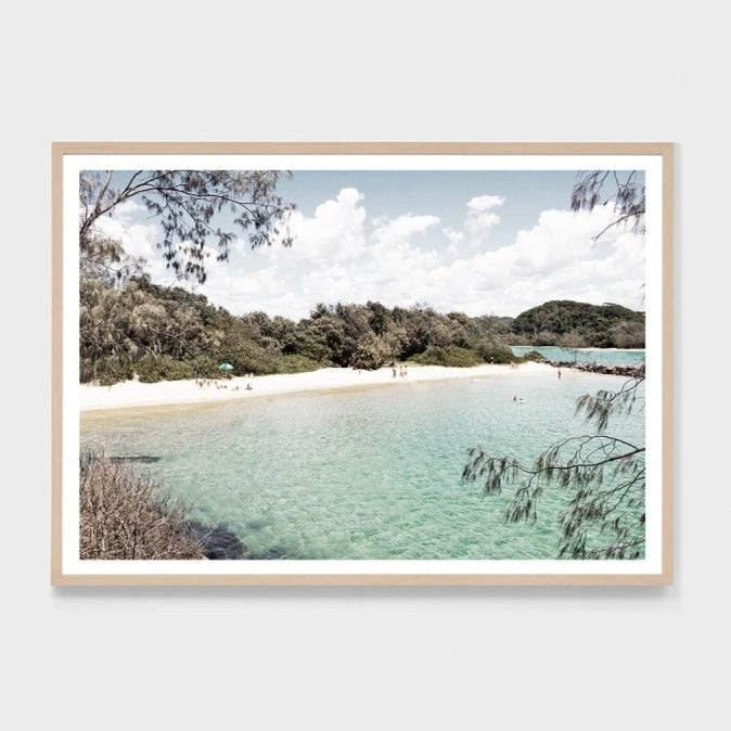 BEACH COVE FRAMED PRINT