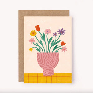 FLOWER VASE CARD