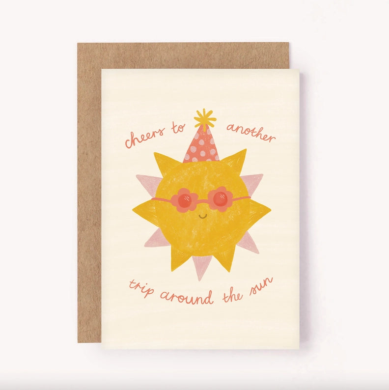 CHEERS TO ANOTHER TRIP AROUND THE SUN CARD