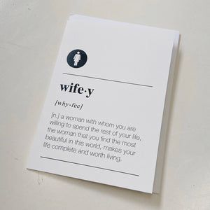 WIFEY CARD