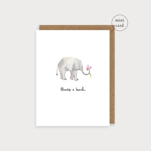 THANKS A BUNCH ELEPHANT CARD