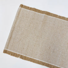 Load image into Gallery viewer, JUTE &amp; COTTON TABLE RUNNER 35X180
