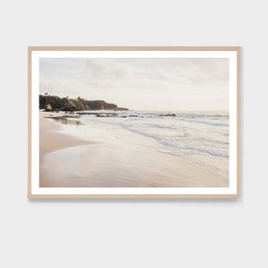 SUNRISE BEACH STROLL FRAMED PRINT