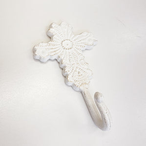 WHITE METAL HOOK