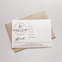 Load image into Gallery viewer, HOME THYME GIFT CARD
