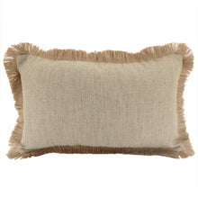 Load image into Gallery viewer, LINEN FRINGE CUSHION
