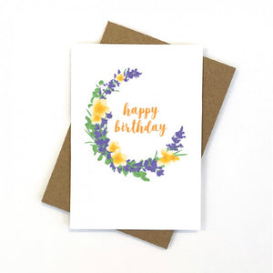 LAVENDER BIRTHDAY CARD