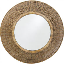 Load image into Gallery viewer, ROUND RATTAN MIRROR - NATURAL
