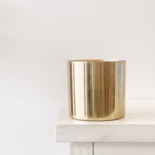 Load image into Gallery viewer, GOLD METAL PLANTER - SMALL
