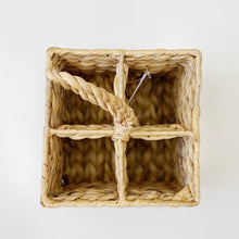 Load image into Gallery viewer, CANE NATURAL WOVEN CUTLERY BASKET

