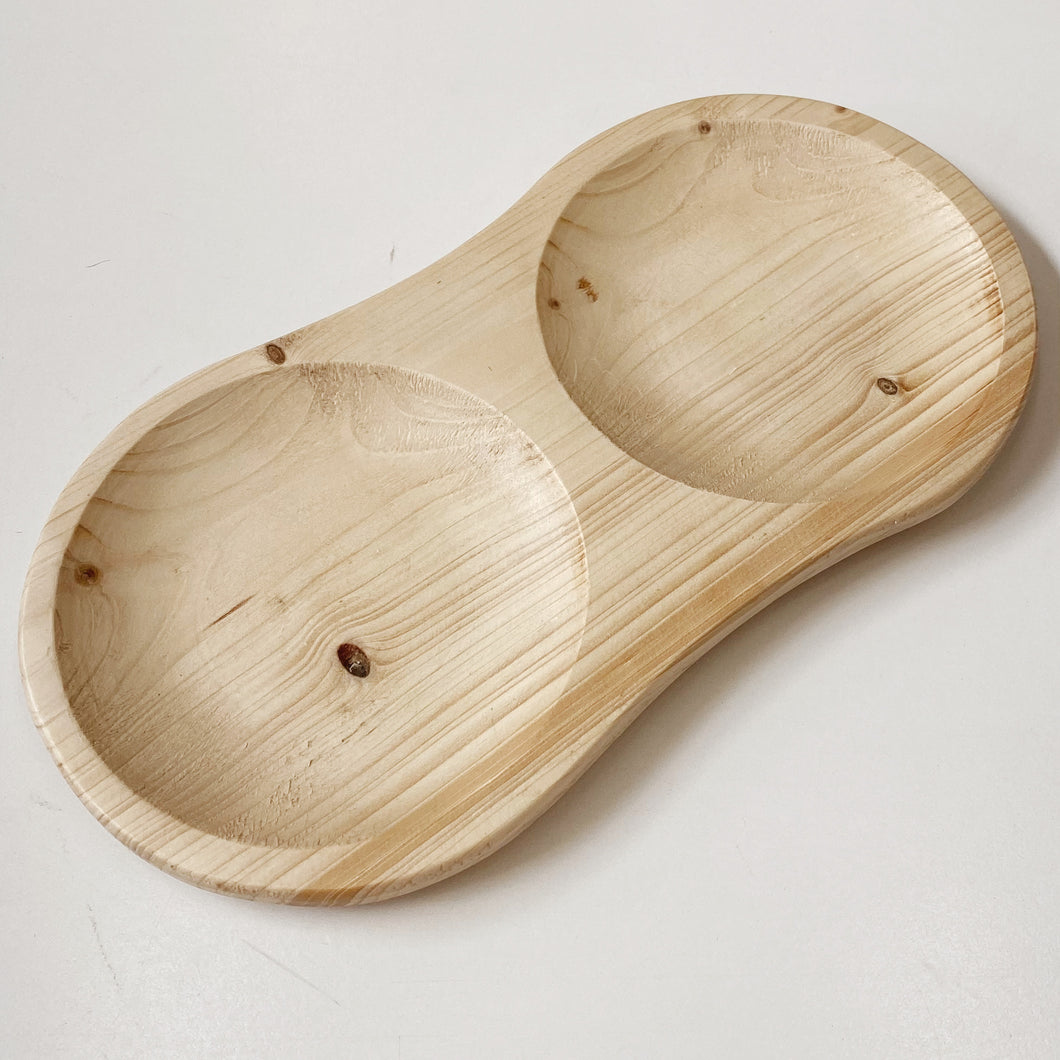 SMALL 2 SECTION PLATTER